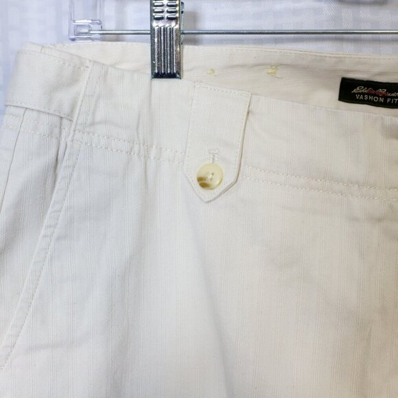 Eddie Bauer Vashon Fit cream Khaki Chino Pants Size 14 - Picture 7 of 12